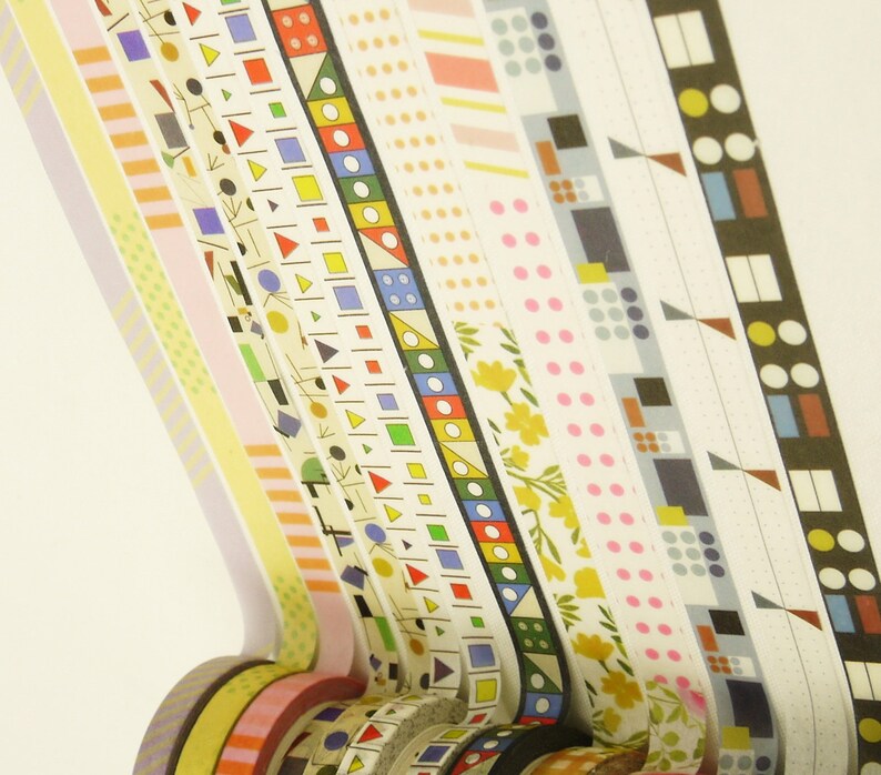 Surface Japanese Washi Masking Tape Set 7.6 Yard 13 Etsy