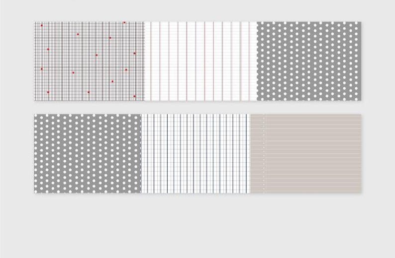 Warm Grid - Japanese Washi Masking Tape - 50mm Wide - 2.2 Yard - 6 ...