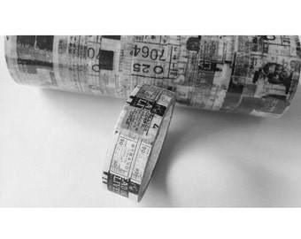 Secret Document - Japanese Washi Masking Tape - 15mm wide -  5.5 Yard