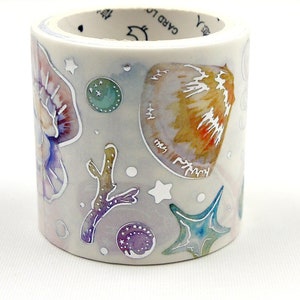 Under the Seas - Japanse washi-afplaktape - 40 mm breed - 3,3 yard