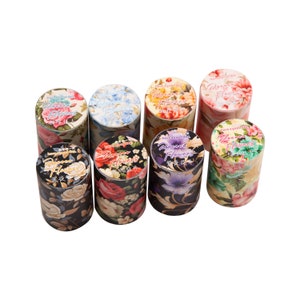 Flower Beauty - Japanse washi masking papertape - 60 mm breed - 2,2 yard - 1 rol