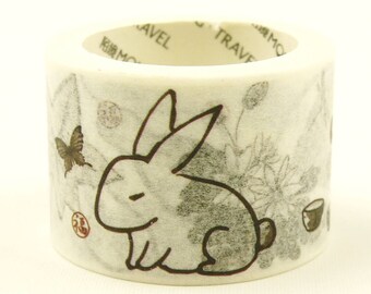Simple Rabbit - Japansk Washi-tejp - 30 mm bred - 5,5 yard