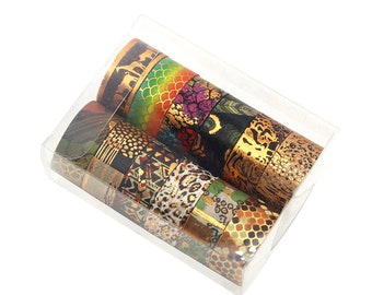 Safari - Japanese Washi Masking Tape Set - 15mm wide - 3.3 Yard - 12 rolls - no discount