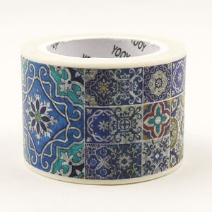 azulejos 02 - Japanese Washi Paper Sticker Tape - 30mm wide - 5.5 Yard - No discount