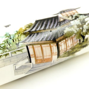 Chinese Garden design - Wide Japanese Washi Masking Tape - 95mm Wide - 2.2 Yard