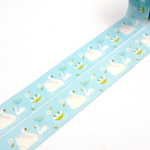 Swan - Japansk Washi-maskeringstejp - 15 mm bred - 11 Yard bild 3
