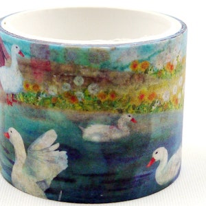 Geese Garden - Japanese Washi Masking Tape - 30mm wide - 2.2 Yard - 1 rolls