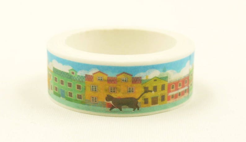 5.5 yard Japanese Washi Masking Tape Cat Street