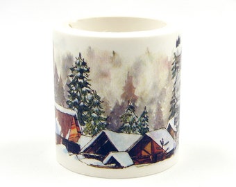 Snowscape - Japanese Washi Masking Tape - 40mm Wide - 3.3 Yard