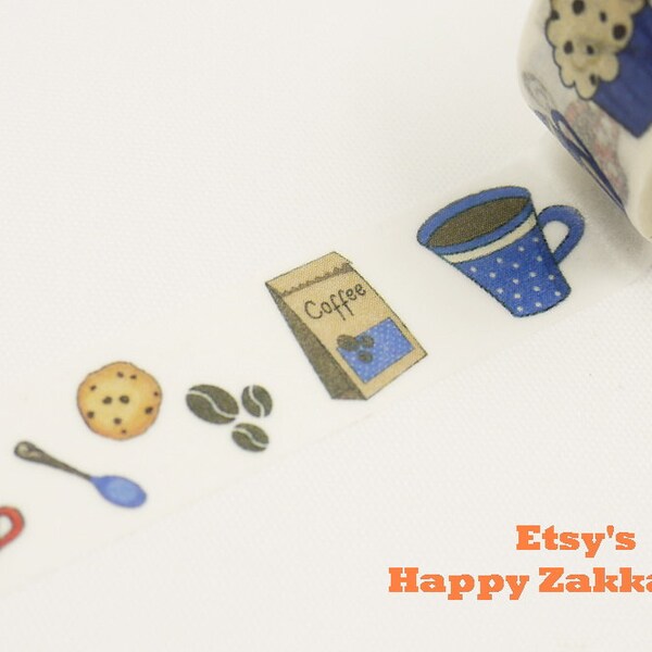 Té de la tarde 02 - japonés Washi Masking Tape - 11 yardas