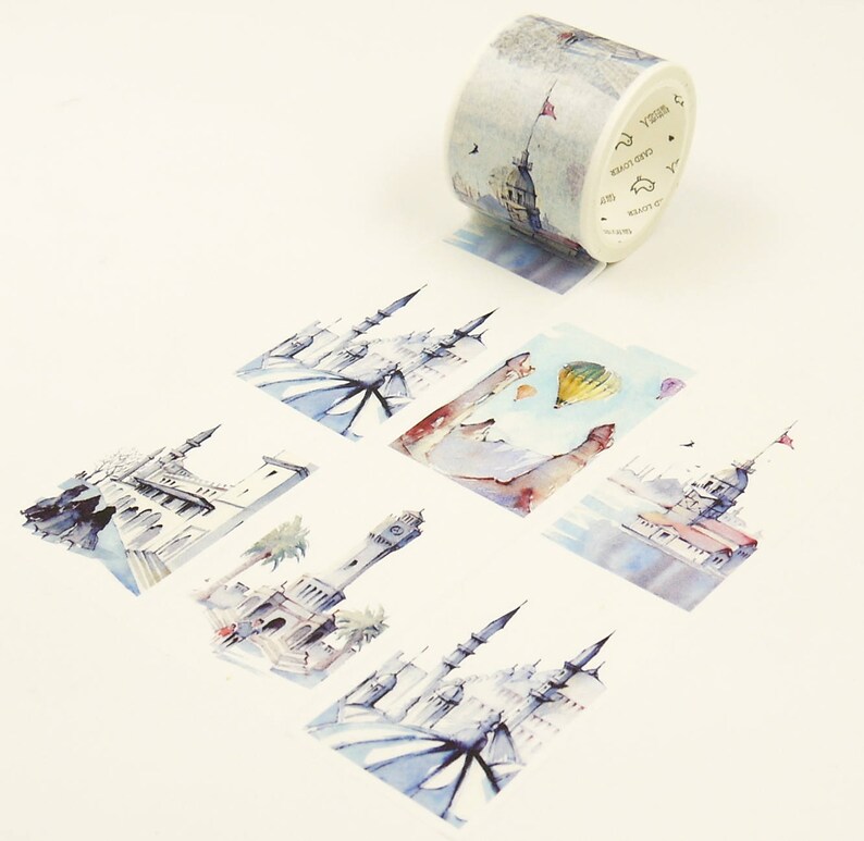 Japanese Washi Paper Sticker Tape 7.6 Yard 40mm wide Turkey