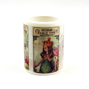 Alicja w Krainie Czarów - japońska taśma maskująca washi - szerokość 45 mm - 5,5 jarda