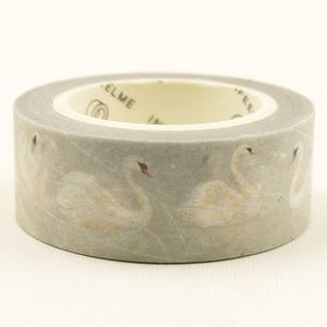 White Swan - Japanse washi-afplaktape - 15 mm breed - 7,6 yard