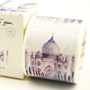 India - Japanse washi-afplaktape - 40 mm breed - 7,6 yard