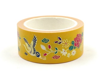 Fortune - Cinta adhesiva japonesa Washi - 20 mm de ancho - 5,5 yardas