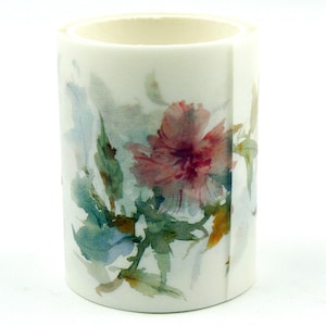 Flores desenhadas à mão - Fita adesiva japonesa Washi - 50 mm de largura - 2,2 jardas - Sem desconto