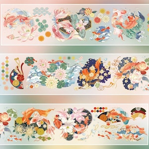 Carpe Feng Shui - Ruban de masquage PET japonais - 60 mm de large - 2,2 verges - pas de réduction