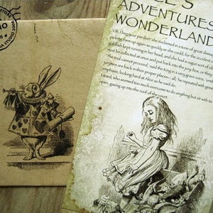 Lot de cartes postales - Alice au pays des merveilles - 20 feuilles