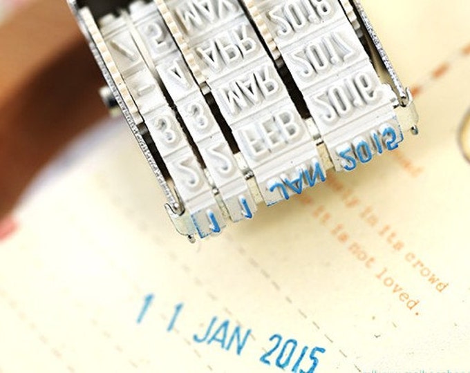 Roller Date Stamp Daymonthyear Etsy