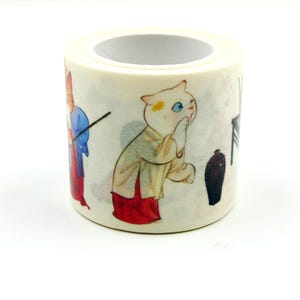 Asia Style Cat - Japanese Washi Masking Paper Tape - 35mm wide - 5.5 Yard - No discount