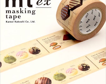 Chocolate - Collection of Graph - mt ex - Japanese Washi Masking Tape - 30mm Wide - 7.6 yard - No Discount