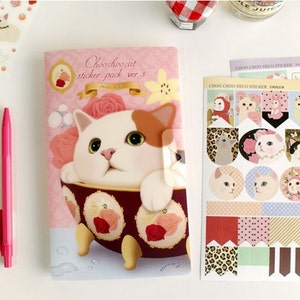 Deco Sticker Set - Choo Choo Cat Sticker Pack Ver. 3 - Point Sticker - 8 sheets