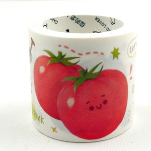 Cuisine végétarienne - Ruban de masquage en Washi japonais - 40 mm de large - 3,3 yards