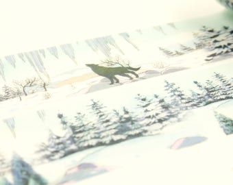 Winter Forest - Japanese Washi Masking Tape - 30mm wide - 5.5 Yard