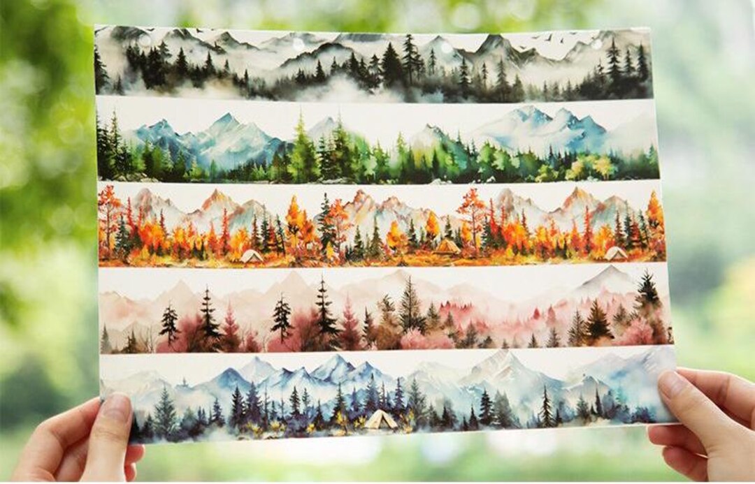 Forest Trail - Japanese PET Masking Tape Set - 45mm Wide - 2.2