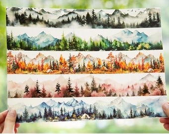 Forest Trail - Japanese PET Masking Tape Set - 45mm Wide - 2.2
