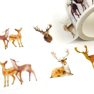 Hertenkudde - Japanse Washi-afplaktape - 30 mm breed - 5,5 Yard