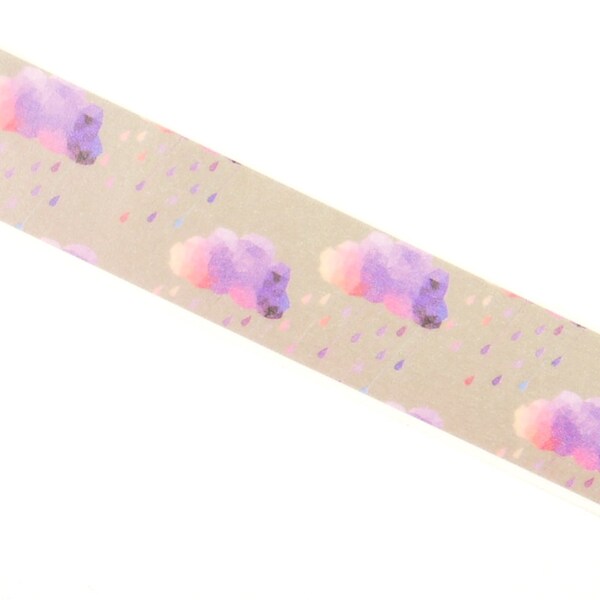 Purple Rain - japonés Washi Masking Tape - 25 mm ancho - 5,5 yardas