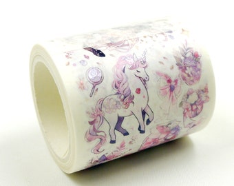 Unicorns - Japanese Washi Masking Paper Tape - 50mm wide - 5.5 Yard