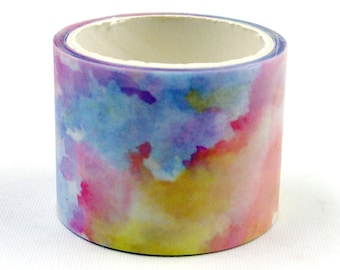 Cielos de colores - Cinta adhesiva de papel washi japonesa - 30 mm de ancho - 2,2 yardas