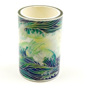 Blue Wave 02 - Japanisches PET Masking Tape - 60mm breit - 2,2m