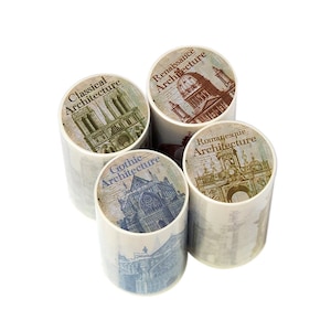 Immortal Building - Ruban de masquage japonais en Washi - 75 mm de large - 2,2 yards
