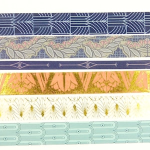 Golden Era - Japanese Washi Masking Tape Set - 15mm wide - 3.3 Yard - 6 rolls