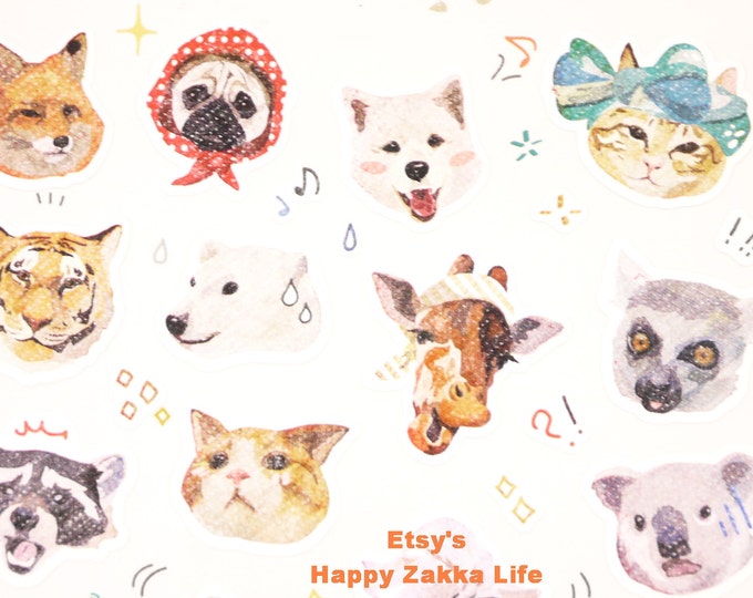 Voila Funny Sticker World Paper Deco Sticker 1 Sheet Etsy