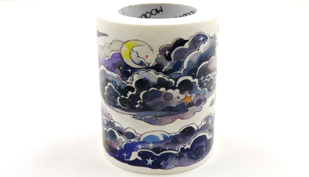 Tall Cumulus Clouds - Japanese Washi Masking Paper Sticker Tape - 50mm ...