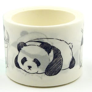 Love Panda - Japanse washi-afplaktape - 30 mm breed - 3,3 yard