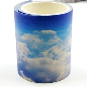 Cloudy - Japanse washi-papieren maskeertape - 50 mm breed - 2,2 Yard