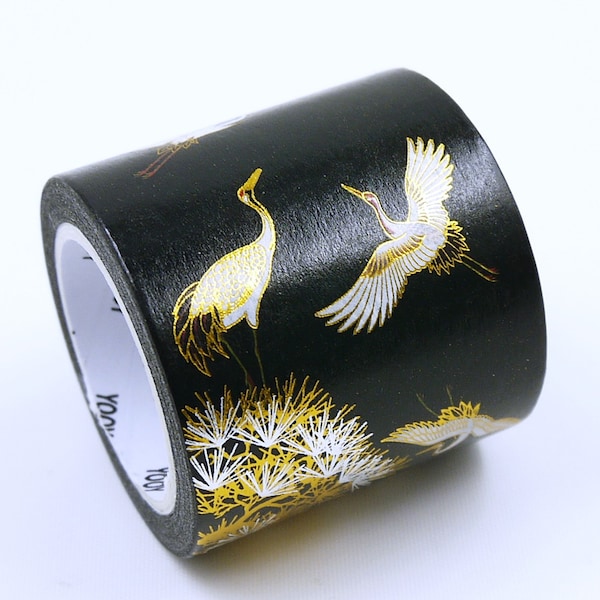 crane mystical  - Japanese Washi Masking Tape - 40mm wide - 11 yard - no discount