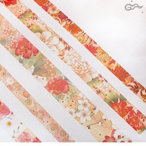 Peony Art - Japanse Washi Masking Tape Set - 3 rollen - 2,2 yard