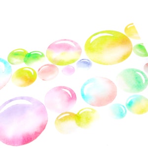 Watercolor Bubble - Japanese PET Masking Tape - 40mm wide - 2.2 yard