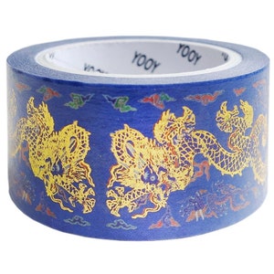 Golden Dragon - Fita adesiva japonesa Washi - 25 mm de largura - 11 jardas - sem desconto