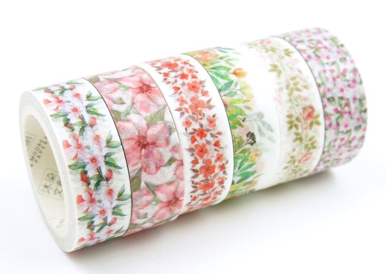 Harvester Japanese Washi Masking Tape set 7.6 yard 6 Etsy