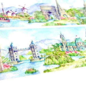 Miniatuur park - Japanse Washi Masking Tape - 45mm Breed - 5,5 Yard