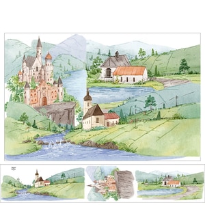 Castle Complex - Japanse washi-afplaktape - 65 mm breed - 2,2 Yard