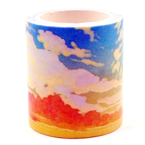 Sunset Glow - Background-serie - Japanse washi-afplaktape - 40 mm breed - 3,3 Yard