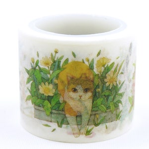 Cat Style - Japanse Washi Masking Tape - 30 mm breed - 5,5 meter